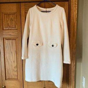 Winter white tunic from Boden. Size 10 long.  Excellent condition